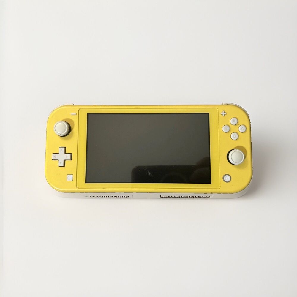 Nintendo Switch Lite Yellow Handheld Console Tested Works w/ microSD Card
